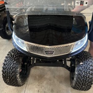 Pre-Owned 2017 E-Z-GO TXT Lifted 4-Seater Petrol Golf Cart | Black
